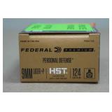 20 Federal Premium Personal Defense 9mm Luger +P 124 Gr HST JHP Ammo