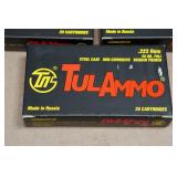 60 TulAmmo .223 Rem 55 Gr FMJ Steel Case Ammo
