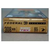 20 Federal Premium .308 Win 165 Gr Barnes TSX HP Ammo