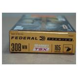 20 Federal Premium .308 Win 165 Gr Barnes TSX HP Ammo