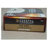 20 Federal Premium Tactical .308 Win 165 Gr Bonded SP Ammo