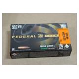20 Federal Premium .308 Win 168 Gr Gold Medal Sierra Matchking BT HP Ammo