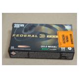20 Federal Premium .308 Win 168 Gr Gold Medal Sierra Matchking BT HP Ammo