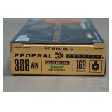 20 Federal Premium .308 Win 168 Gr Gold Medal Sierra Matchking BT HP Ammo