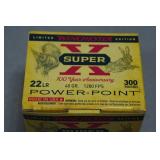 300 Winchester Super-X .22 LR Power-Point 40 Gr SP Ammo