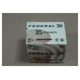 325 Federal Automatch .22LR 40 Gr Solid Ammo