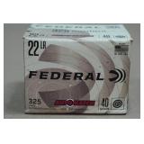 325 Federal Automatch .22LR 40 Gr Solid Ammo