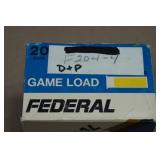 25 Federal Duck & Pheasant 20 Gauge 2-3/4" 4 Shot Shotshells