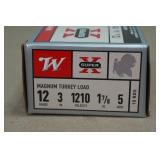 10 Winchester Super-X 12 Gauge 3" Magnum Turkey 5 Shot Shotshells