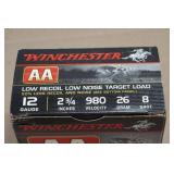 25 Winchester AA 12 Gauge 2-3/4" Low Recoil 8 Shot Shotshells