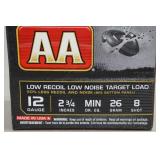 25 Winchester AA 12 Gauge 2-3/4" Low Recoil 8 Shot Shotshells
