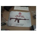 Unfired Panzer Arms AR-Twelve 12 Gauge Semi-Auto AR-Format Shotgun - 2 Magazines