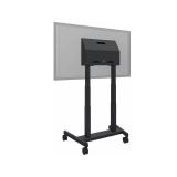BalanceBox / QOMO 487A01 e-Box - Motorized Mobile Stand, 86" (Black) Height Adjustable Flatscreen / Monitor / Television (TV) Display Cart - NEW IN BOX
