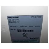 70" Sharp PN-L703B Edge-Lit LED AQUOS Interactive Touchscreen (Touch Screen) Display System with Remote Control