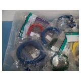 Miscellaneous CAT5, CAT6, Network and Patch Cables - 16.6 lbs with packaging - NEW in packaging