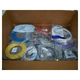 Box of Cables - Cat5, Cat6 - NEW IN PACKAGING