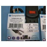(5) Comprehensive CPWR-SP6-3B 6-Outlet Surge Protector with 3