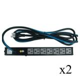 (2) Middle Atlantic PD-715SC-NS 7-Outlet Slim Power Strips - NEW IN BOX