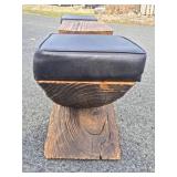 Very Cool Genuine Mid Century WITCO Carved Wood Bench w/Center Table