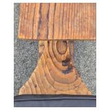 Very Cool Genuine Mid Century WITCO Carved Wood Bench w/Center Table