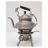 Antique Victorian Tea/Coffee Pot w/Stand & Burner