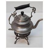 Antique Victorian Tea/Coffee Pot w/Stand & Burner