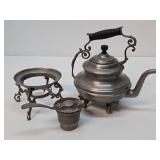 Antique Victorian Tea/Coffee Pot w/Stand & Burner