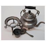 Antique Victorian Tea/Coffee Pot w/Stand & Burner