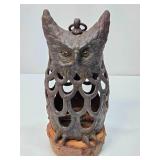 Cast Iron Hanging Owl Lantern
