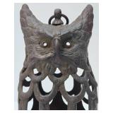 Cast Iron Hanging Owl Lantern