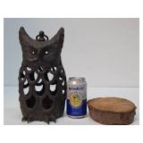 Cast Iron Hanging Owl Lantern