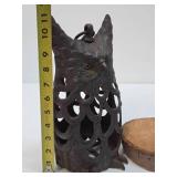Cast Iron Hanging Owl Lantern