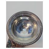 Hallmarked Antique Weighted Sterling Silver Pedestal Bowl
