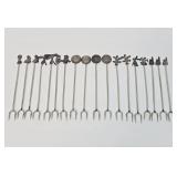 Old Vintage Sterling Silver Top Pickle or Hors D