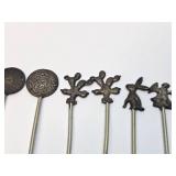 Old Vintage Sterling Silver Top Pickle or Hors D