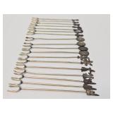 Old Vintage Sterling Silver Top Pickle or Hors D