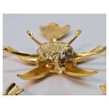 Mint in Box Vintage Mid Century Sectional Metal "Party" Flower