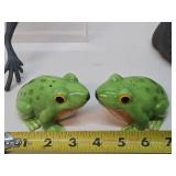 Group of Assorted Frog Decor