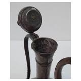 Antique Hammered Copper Middle Eastern Ewer - 15"