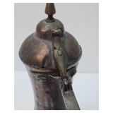 Antique Hammered Copper Middle Eastern Pitcher - 20"