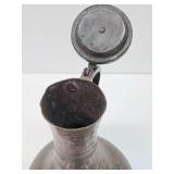 Antique Hammered Copper Middle Eastern Pitcher - 20"