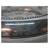 Large Set of Vintage Sterling Silver on Glass Coasters or Ashtrays etc