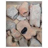 Large Group of Genuine Pre-Columbian Clay Artifacts Pieces etc