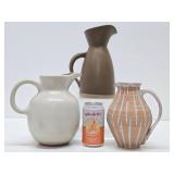 Very Nice Group of Mid Century / Vintage Art Pottery Vases