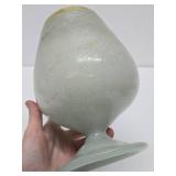 Large Mid Century Heavy Handblown Murano Style Oversized Bubble Glass Goblet