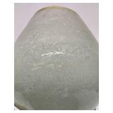 Large Mid Century Heavy Handblown Murano Style Oversized Bubble Glass Goblet