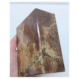 Mid Century Hand Carved Italian Alabaster Block Bookends