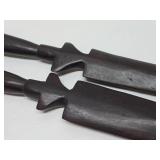 Decorative Vintage Carved Wood African Figural Letter openers