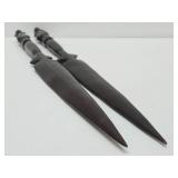 Decorative Vintage Carved Wood African Figural Letter openers