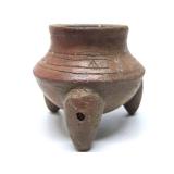 Exceptional Ancient Pre-Columbian, Mesoamerican etc Pottery Collection #6 - Rattle Leg Pre-Columbian Tripod Bowl